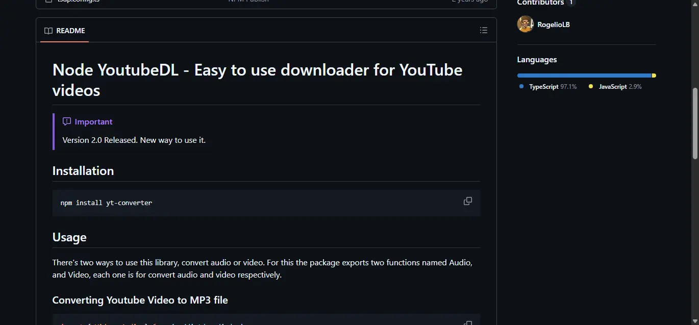 node-yt-converter — vista 2